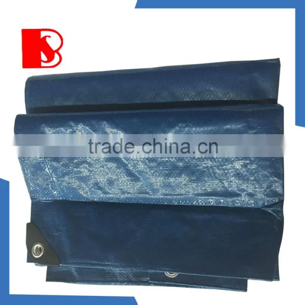 China PE Tarpaulin Factory, Quality Blue Orange pe Waterproof Tarpaulin Mesh Fabric Canvas Tarpaulin photo-3