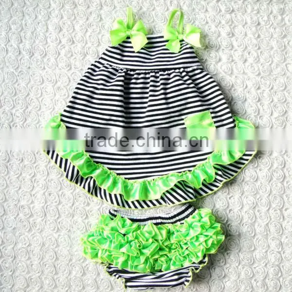 2016 Newborn Baby Gift Set Toddler Girl Ruffle Summer Outfits Cheerleading Outfits photo-6