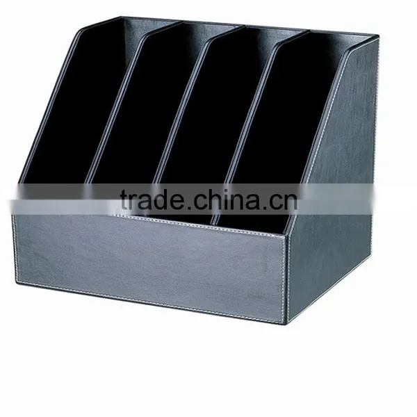 2013 Hot Sale Foldalbe Rectangular Leather Paper Storage Box photo-2