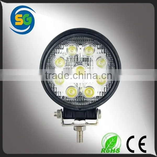 2015 Hot Products 27w LED Round Drving Lights Work Lamp
