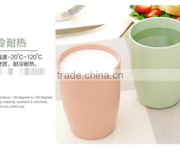 Environmental Protection Wheat Fiber Coffee Cups Wheat Fiber Mug Cup /Wheat Straw Plastic Tea Cup photo-5