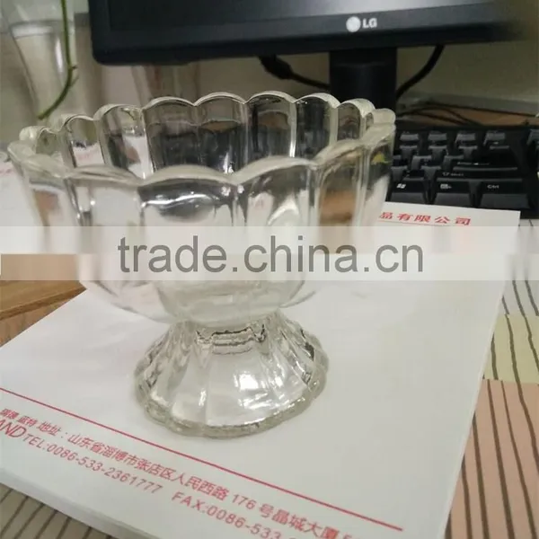 Crystal Embossed Glass Icecream Bowl Glass Icecream Cup photo-3