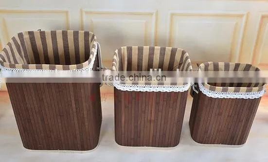 Woven Craft Wicker Laundry Basket With Lid for Storage Clothing photo-3