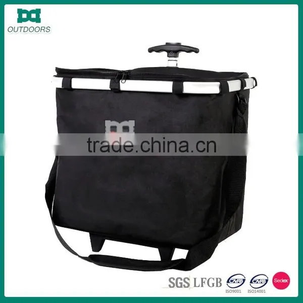 Foldable Supermarket Shopping Basket With Wheels photo-2