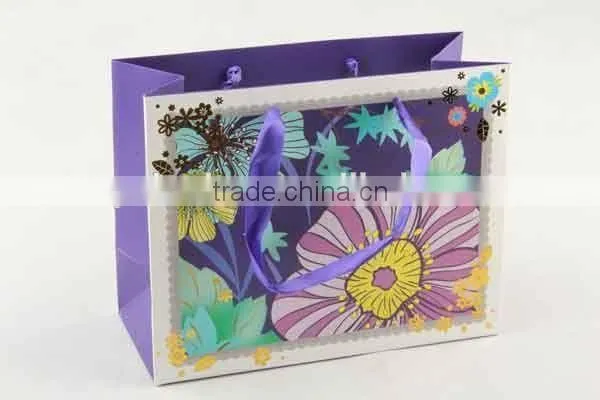 Flower Design Foldable Gift Bag / Shopping Paper Bag photo-3