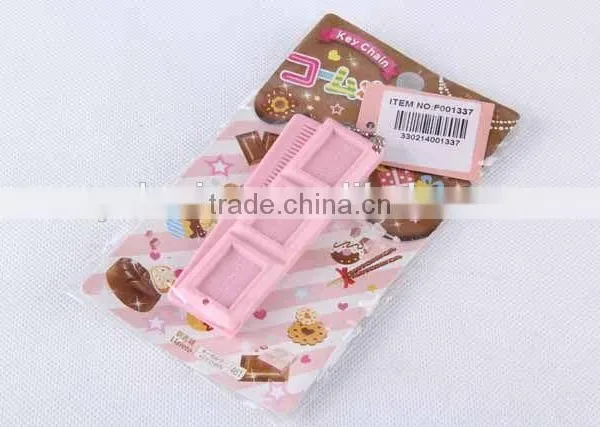 Chocolate Shaped Hair Brush With Hanging Chain/folding Comb photo-4