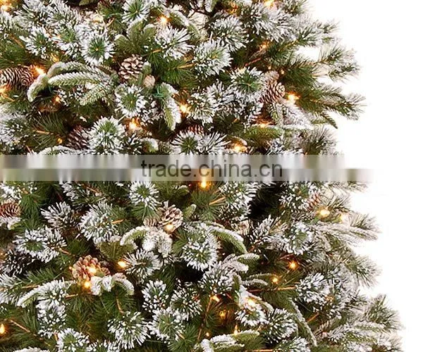 Artificial Christmas Tree With Snow and Pinecone photo-2