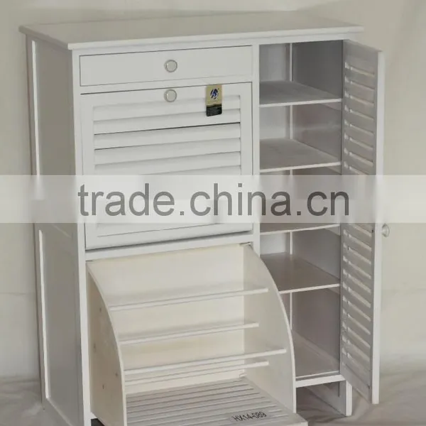 2016 Sell Well Euro Style White Lacquer Shoes Cabinet photo-3