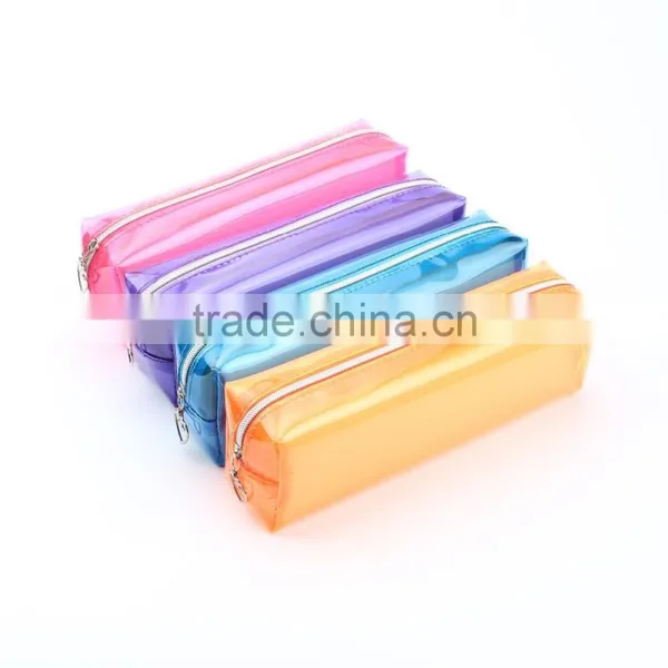 Custom Promotional Colorful Plastic Pencil Case for Girl,pencil Case