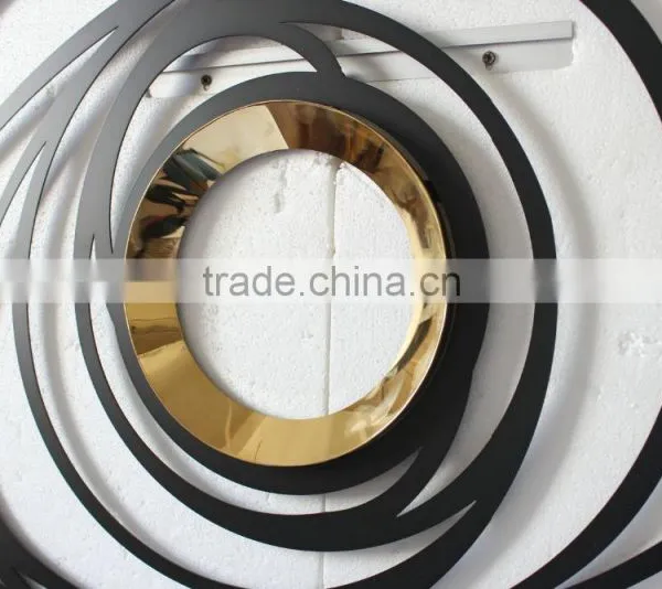 304 Polishing Electroplating Gold Stainless Steel Mirror Frame With Convex Mirror Manufacturer Decorative Wall Mirror Wholesale photo-6