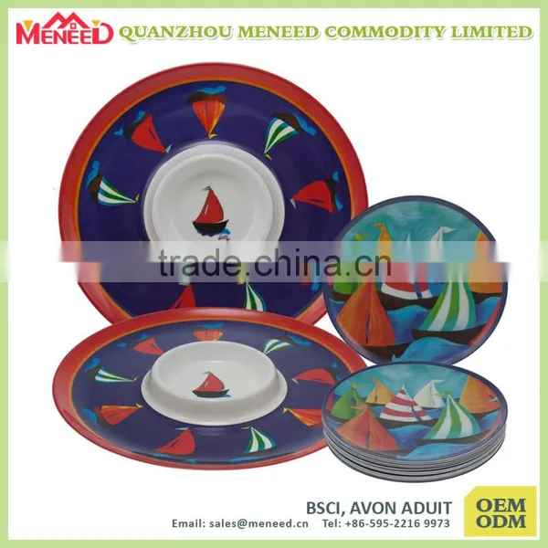 Restaurant 13" Chip Dipping Bowls, Melamine Tableware & Kitchenware photo-2