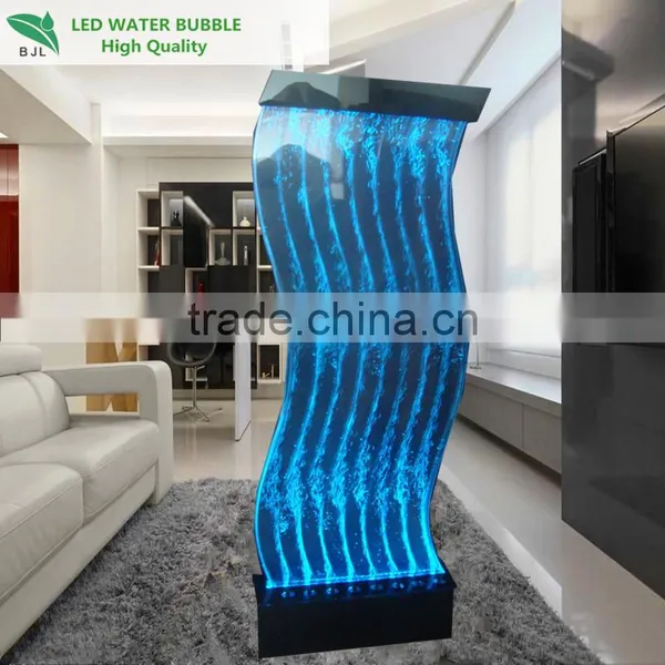 S Shape Led Water Bubble Screen Living Room Decoration photo-2