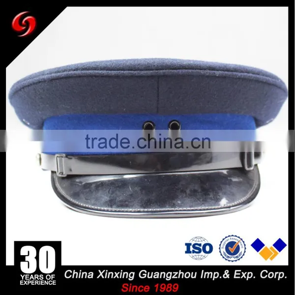 Chinese Factory Wholesale Military Officer Cap/police Peaked Caps photo-2
