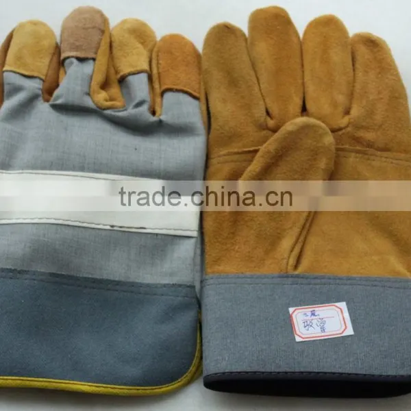 Guangzhou Supply for Safety Cow Split Leather Welding Gloves photo-6