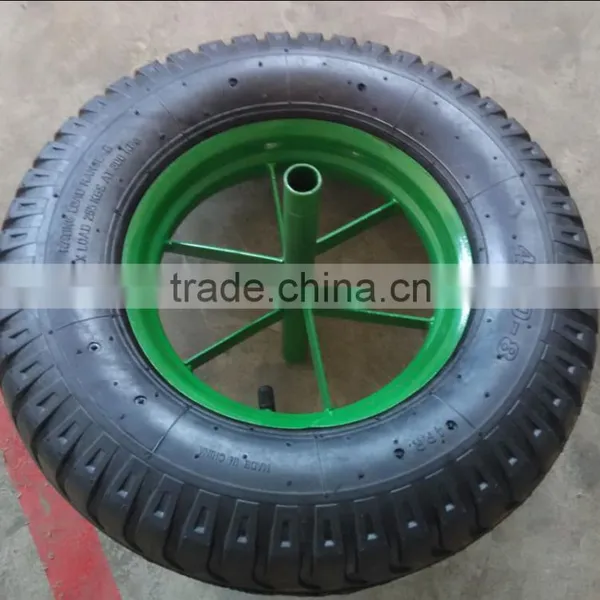 LUG Pattern Wheelbarrow Wheel With Cross Rim 4.80/4.00-8 photo-2