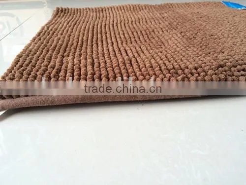 2016 Customized Chenille Bath Mat Anti Slip Bath Mat Non-slip Bathroom Floor Mat photo-3