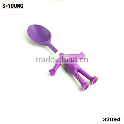 32094 Figure Shape Kitchen Tools Short Spoon Nylon And Silicone Material photo-3