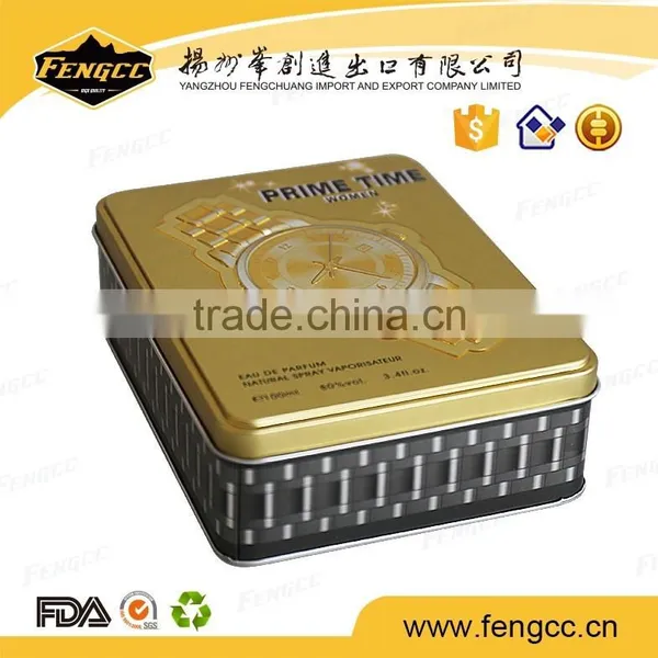 New Style Flat Blank Luxurious Small Tin Box photo-3