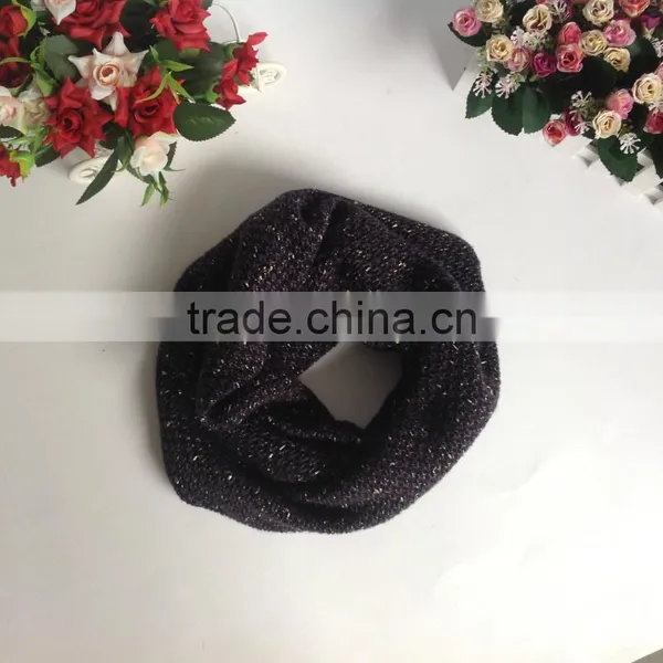 Various Girls Fashion Plain Color Knitted Round Neck Warmer Scarf photo-4