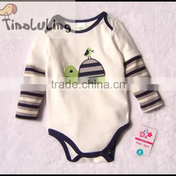 2015 New Long Sleeve Baby Rompers Newborn Cartoon Animal Baby Bodysuits photo-4