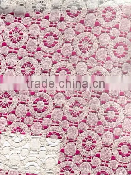 R&H Dress/decoration/bra Lace Trim Polyester Laces Fabric For Wedding George Lace Fabric African photo-3