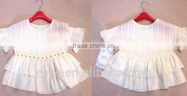 Child Girls White Cotton Cute Design Sweater Skirt photo-3