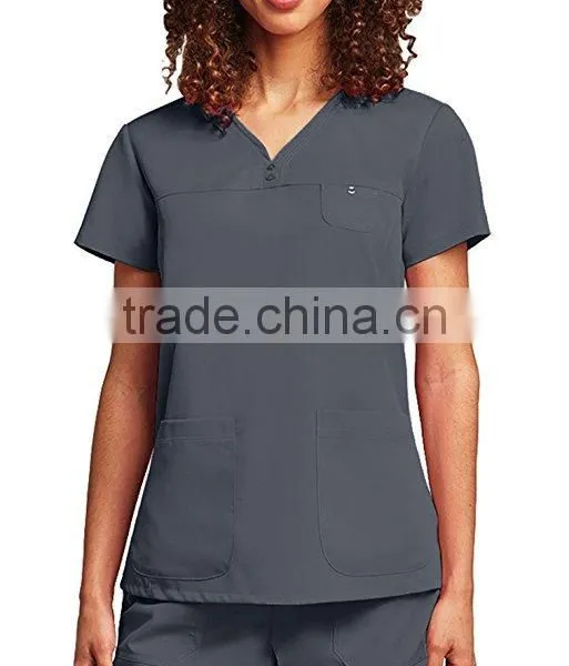 Colorful 2017 Custom Fashionable Scrub Top Nurse Hospital Uniforms Medical Scrubs Designs photo-5