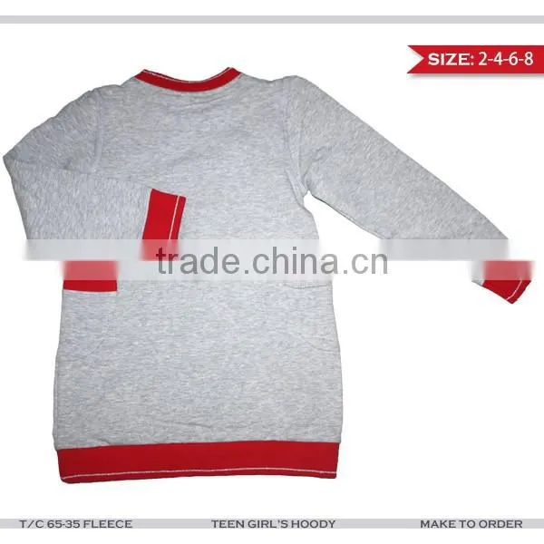 2015 Wholesale Fall/winter T/C Fleece Boutique Girl Sweatshirt Designs photo-2