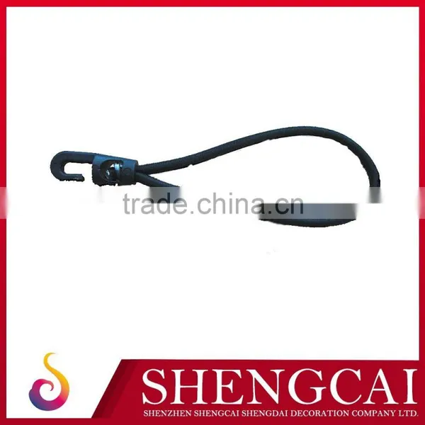 Hot sale anti-static spiral elastic cord 3mm with plastic hook