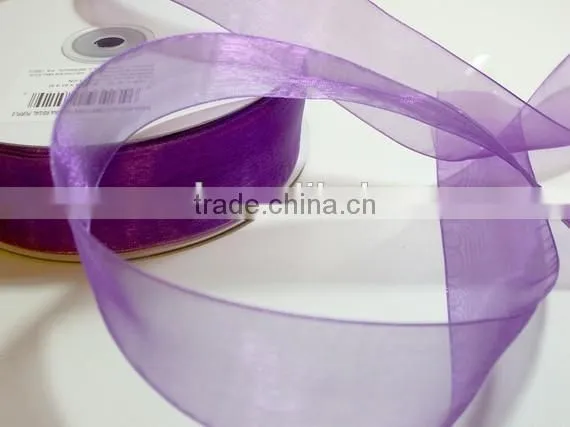 Decorative Colorful Sheer Organza Ribbon photo-4
