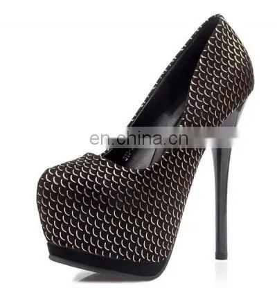 Top Quality Thick Waterproof Office Ladies Shoes Fashion High Heels photo-4
