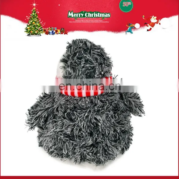 2016 Christmas Promotional 20cm Custom Soft Toy Plush Penguin Toy With Hat and Scarf photo-5