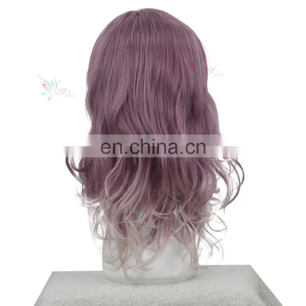 Styler Brand Popular Mazarine Dark Purple Mix Color Cosplay Curly Wig photo-3