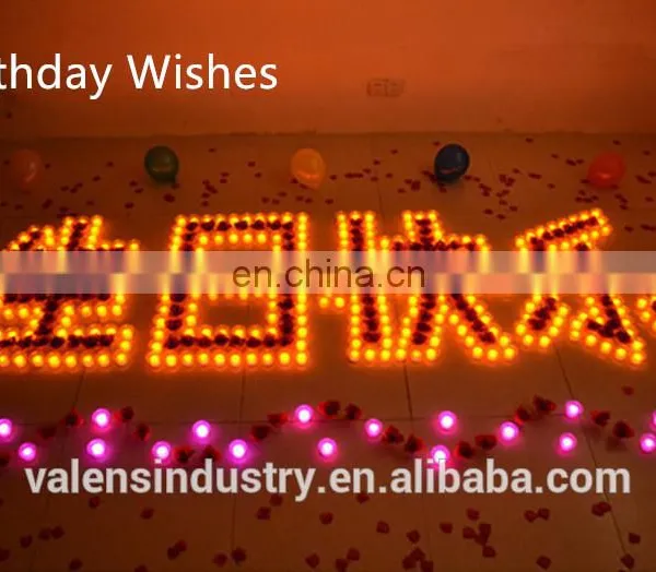 Hot Selling Flameles Colorful Electric LED Candle for Saint Valentine's Day/Birthday/Party/Wedding/making a Proposal photo-2