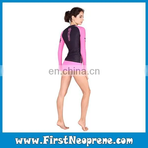 Factory Outlet Whole Sale Colorant Match Long Sleeve Rash Guard photo-5