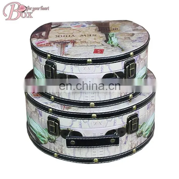 Vintage Children Gift Cardboard Suitcase Box Set photo-5