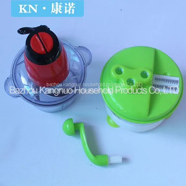 New National Food Processor Fruit & Vegetable Manual Chopper Masher Mincer photo-3