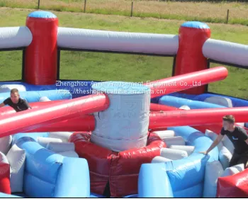 Giant Round Inflatable Knock Out Race Challenge Obstacle Course Equipment for Kids and Adult photo-4