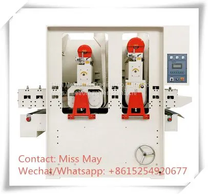 Two Heads Roll Feed Wide Belt Sander Machine photo-2