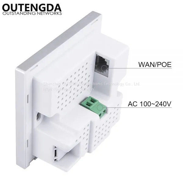 300Mbps Best Reliable Design POE 100v/220v in Wall AP WiFi Access Point for Hotel Wifi Hotspot WISP WPS Wireless AP Router for Hotel photo-4