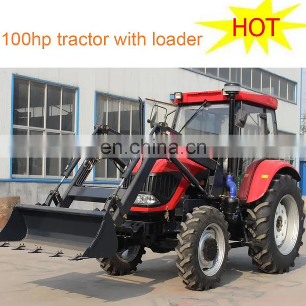 2018 New 100hp 4wd Farm Tractor With Front Loader photo-3
