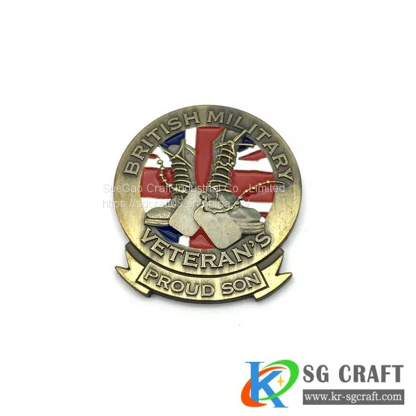 High Quality Factory Custom Metal Colorful Round Hard Soft Enamel Lapel Pin for Souvenir