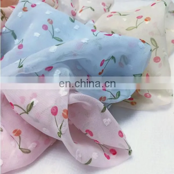 High Quality Chiffon Printed Fabric 75D for Women's Dress photo-3