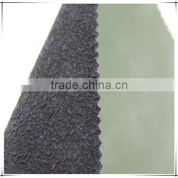 2015 Thick Brushed Pu Leather Raw Material For Belt Shoe Making With Flocked Fabric photo-5