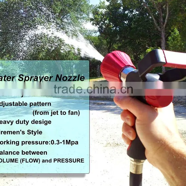 (3226) Heavy Duty Firemen's Style Pistol Sprayer Valve Big Flow Hose Nozzle photo-3