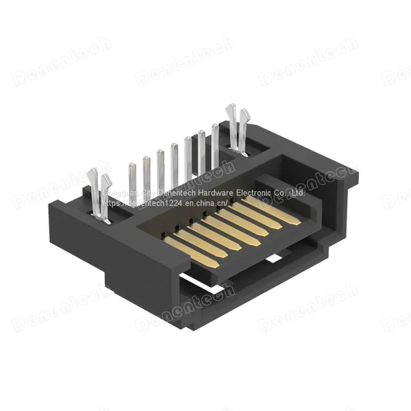 Denentech SATA 7P Male Right Angel DIP Connector photo-4