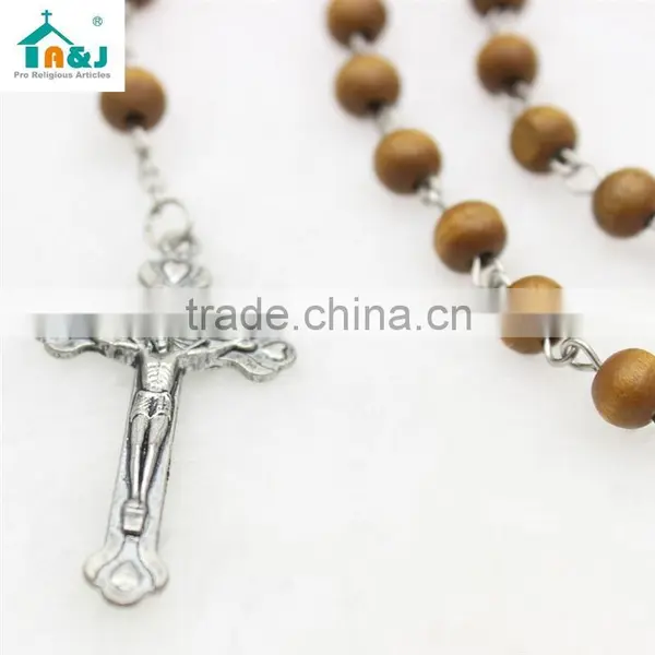 Trade Assurance Supplier Wooden Beads Jesus Rosary Custom Lovely photo-2
