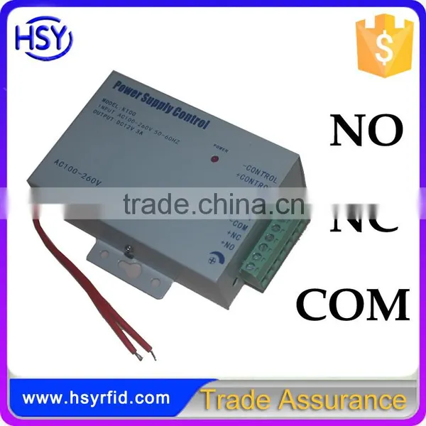 HSY-K100 Top Supplier Security 12V 3A Power Adapter Power Supply Control for Magnetic Lock photo-3