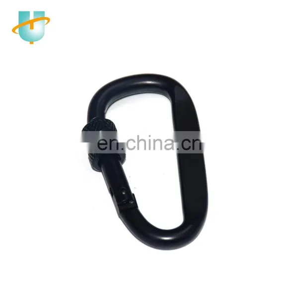 Colorful 60mm D Shape Aluminum Carabiner Clip Keychain Climbing Rock Climbing Carabiner for Camping Hiking Outdoor