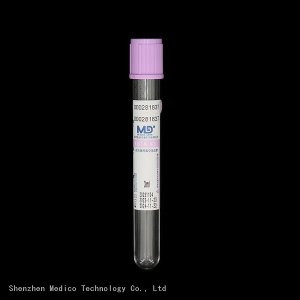 K2/K3 EDTA Tube Disposable Medical Vacuum Whole Blood Collection Tube With Purple Cap photo-3